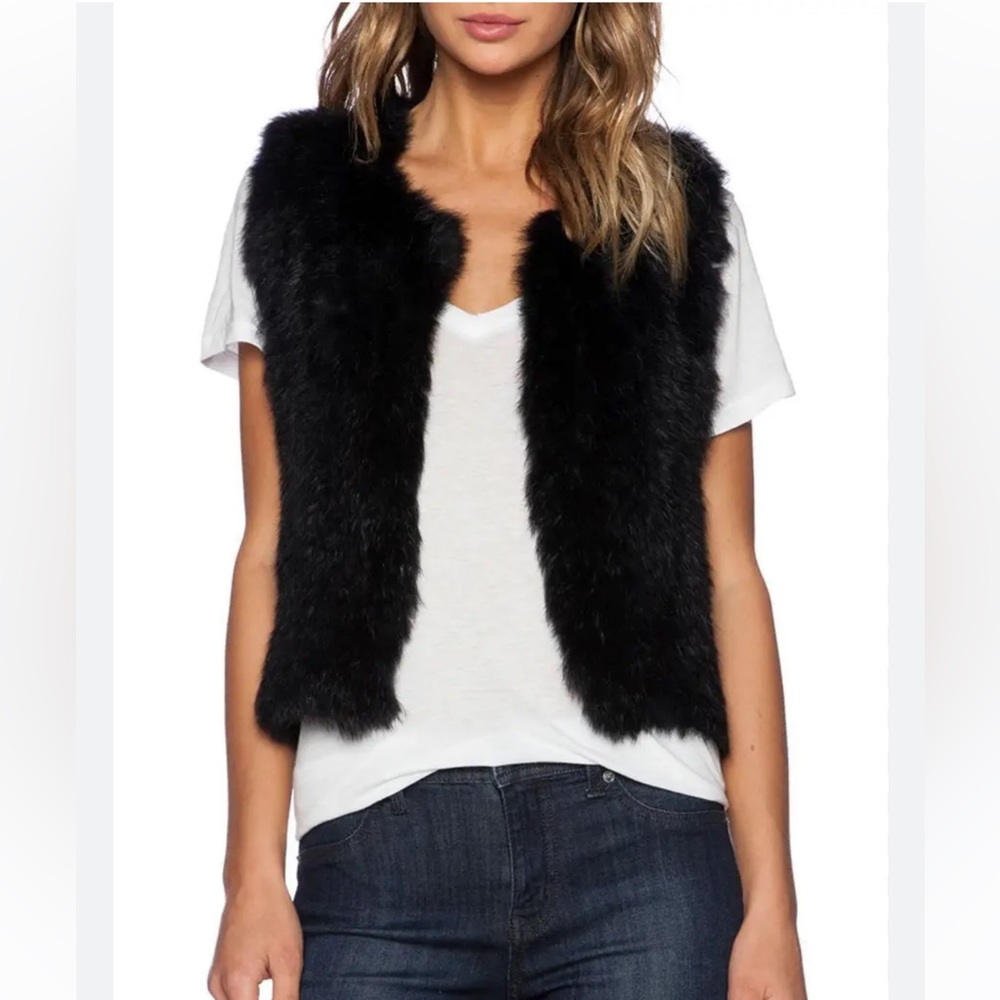 525 America Fur Vest 100% natural rabbit